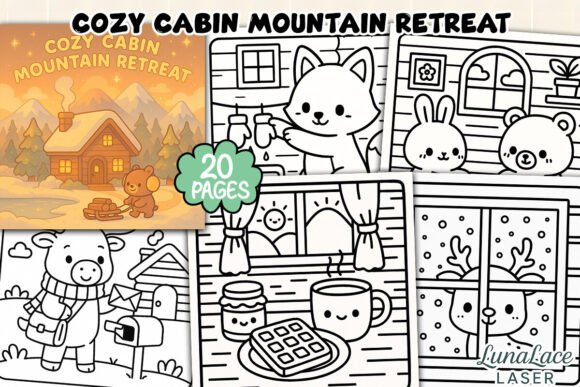 Cozy Cabin Mountain Retreat Coloring: A Thoughtful Resource for Creative Relaxation