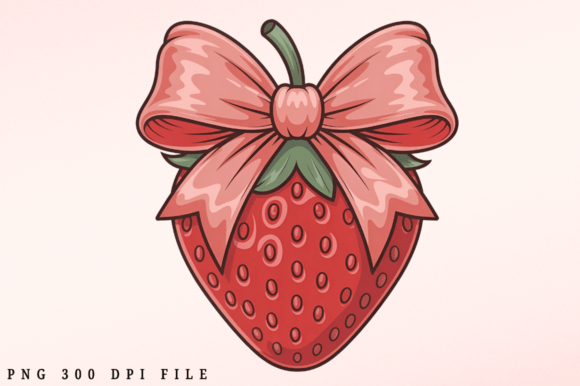 Exploring Coquette Strawberry PNG Clipart: A Versatile Design Resource for Creatives