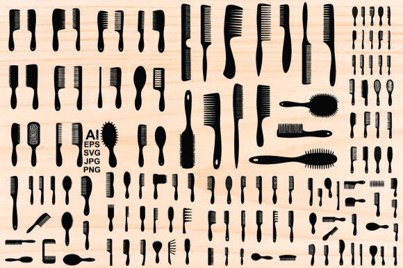 Hair Combs Vector Icon: A Versatile Design Tool for Modern Creatives