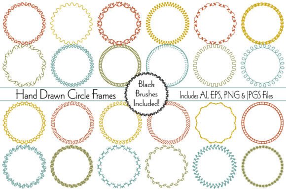 Hand Drawn Circle Frames: A Versatile Design Resource