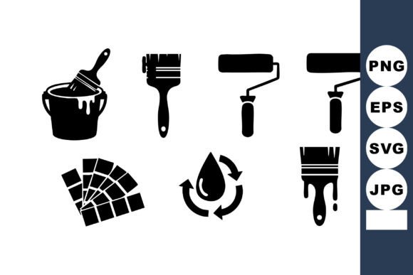 Paint Tools Brush Roller Vector: A Versatile Resource for Creative and Practical Projects