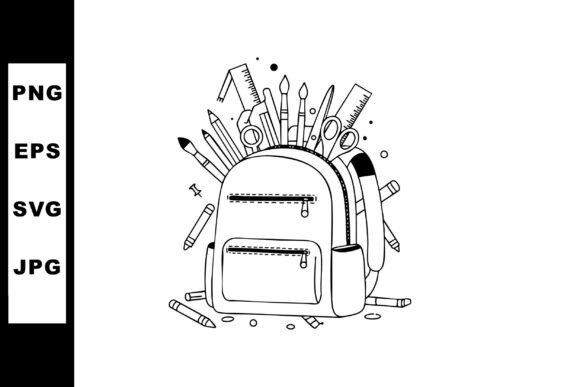 School Backpack Filled with Art Supplies: A Creative Resource for Artists, Educators, and Makers