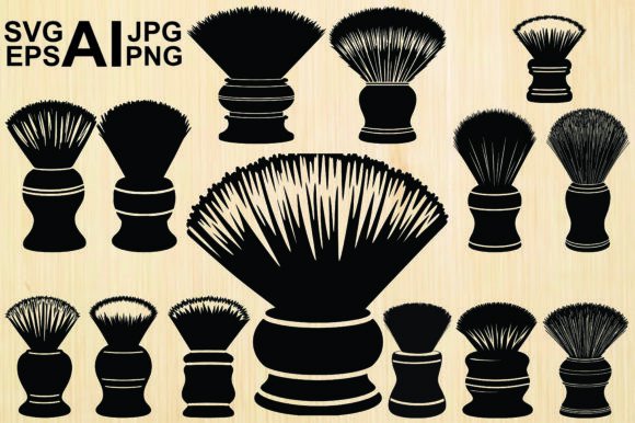 Shaving Brush Silhouette: A Timeless Symbol in Men's Grooming and Design