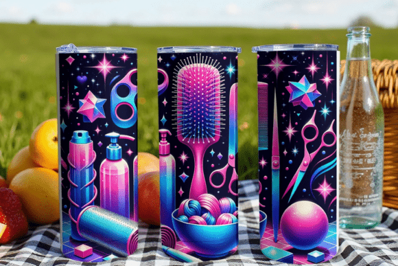 Stylish Hairdresser 20oz PNG Design for Tumbler Creations