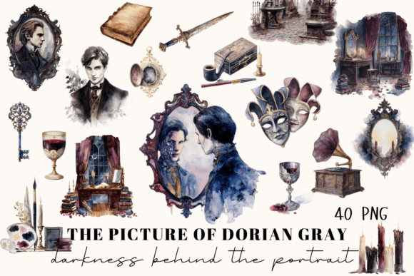The Picture of Dorian Gray Clipart: A Darkly Elegant Resource for Creative Projects