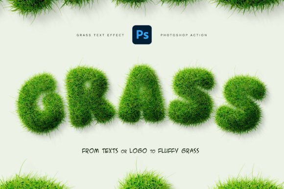 Transform Designs with the Grass Effect Photoshop Action