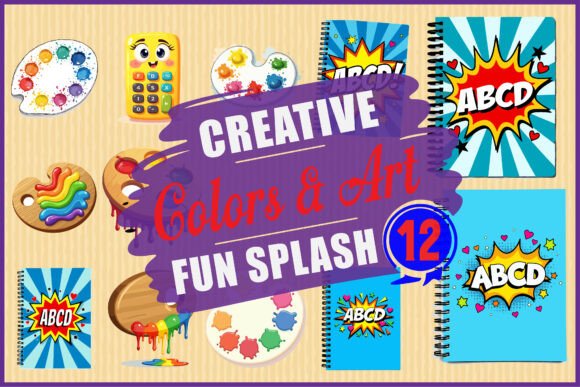 Unlock Creativity with the Creative Colors Art Fun Splash Clipart Bundle